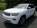 2014 Bright White Jeep Grand Cherokee Overland 4x4  photo #2
