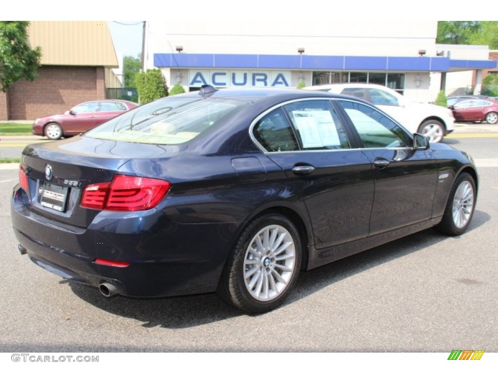 2011 5 Series 535i xDrive Sedan - Imperial Blue Metallic / Venetian Beige photo #5