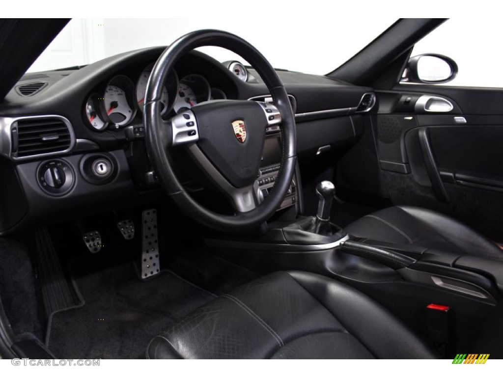 Black Interior 2006 Porsche 911 Carrera 4S Cabriolet Photo #81315386