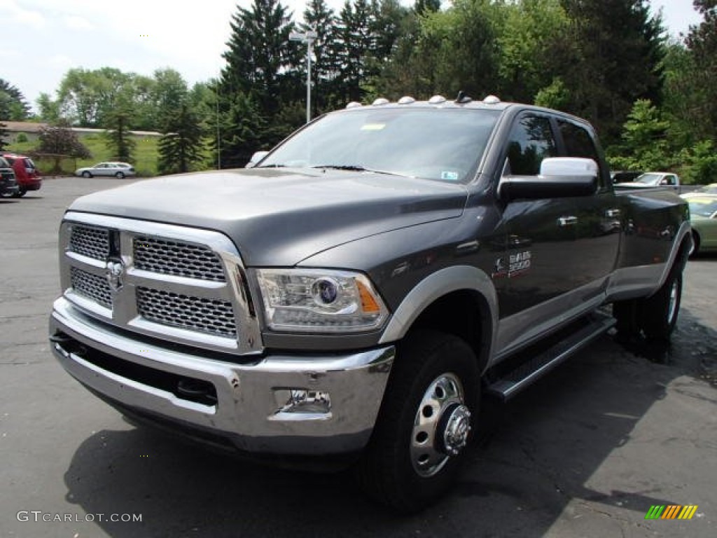 Mineral Gray Metallic 2013 Ram 3500 Laramie Crew Cab 4x4 Dually Exterior Photo #81315857