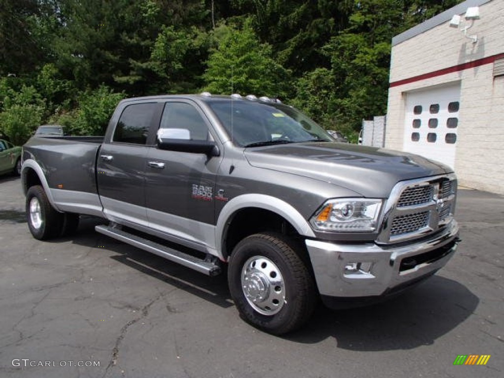 Mineral Gray Metallic 2013 Ram 3500 Laramie Crew Cab 4x4 Dually Exterior Photo #81315905