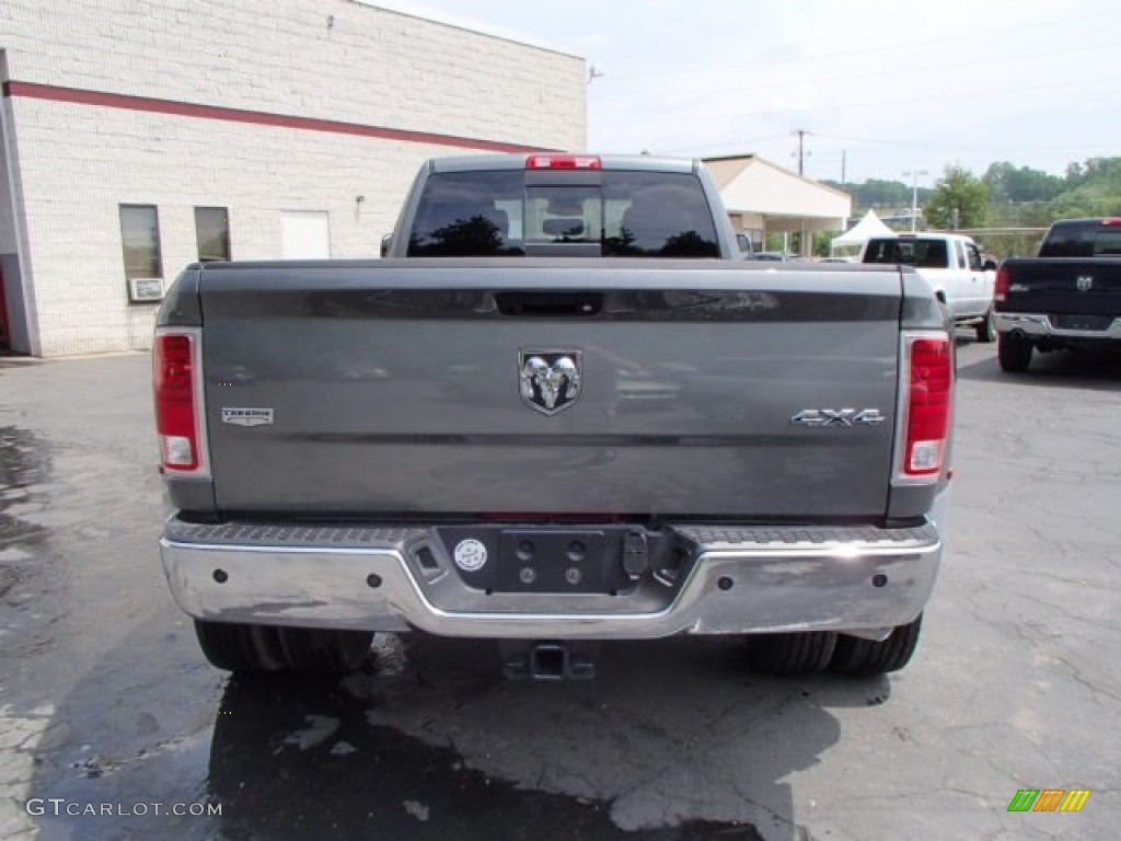 2013 3500 Laramie Crew Cab 4x4 Dually - Mineral Gray Metallic / Black photo #7