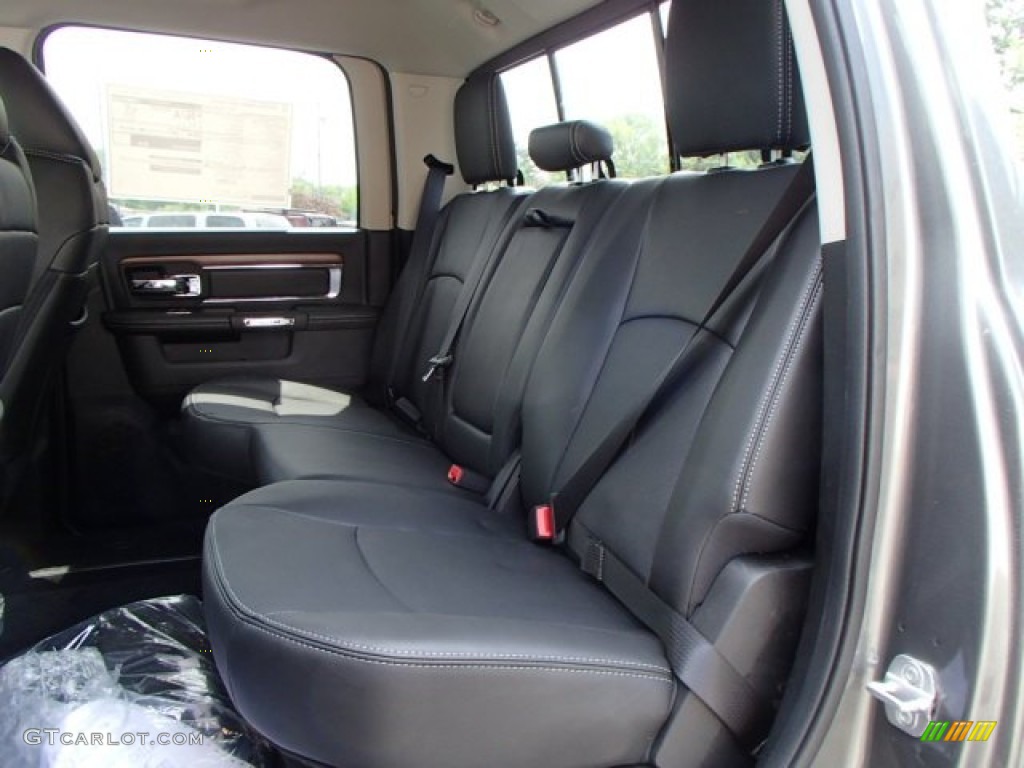 Black Interior 2013 Ram 3500 Laramie Crew Cab 4x4 Dually Photo #81316099