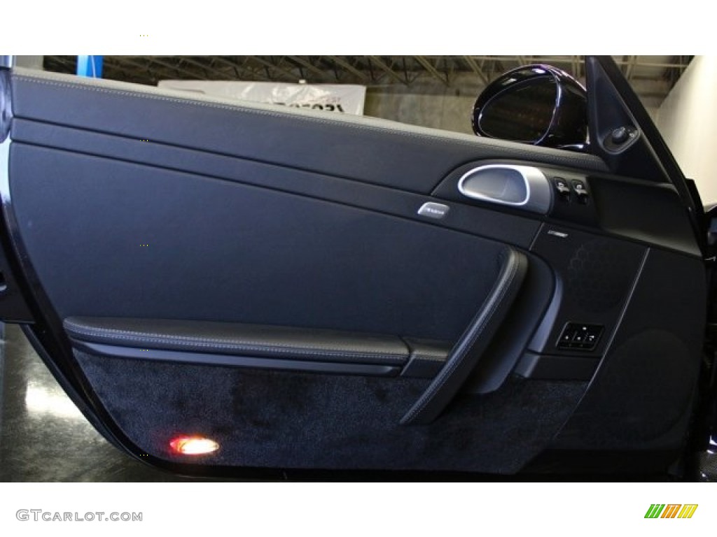 2010 Porsche 911 Turbo Coupe Black Door Panel Photo #81316221