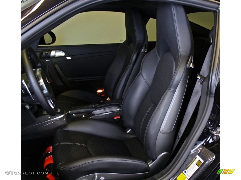 Black Interior 2010 Porsche 911 Turbo Coupe Photo #81316296