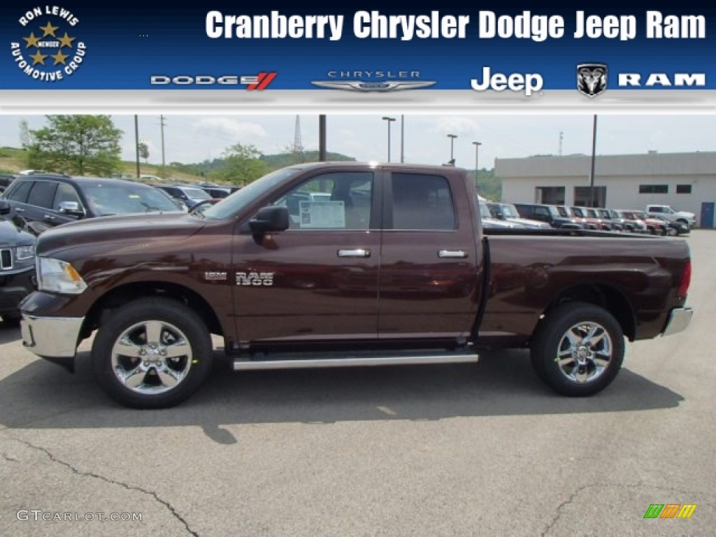 2013 1500 Big Horn Quad Cab 4x4 - Western Brown Pearl / Canyon Brown/Light Frost Beige photo #1