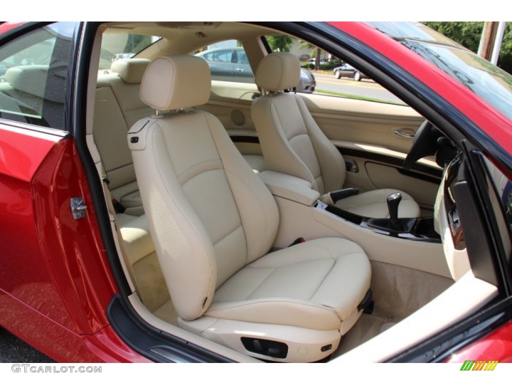 2011 3 Series 335i Coupe - Crimson Red / Cream Beige photo #26