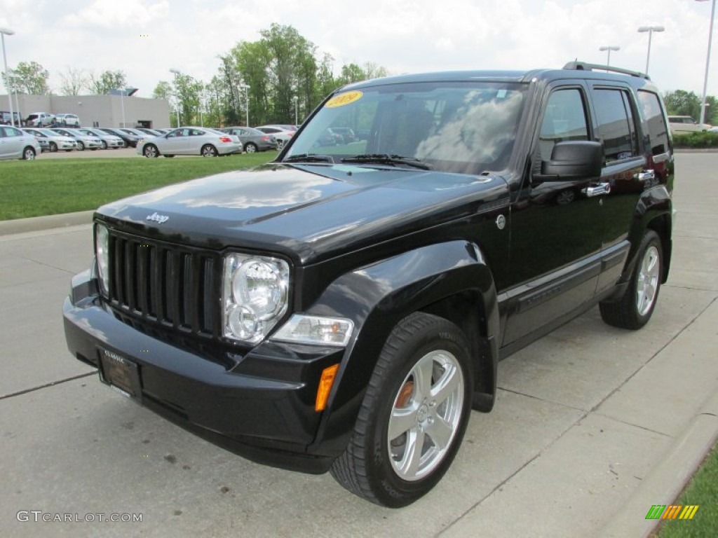 Brilliant Black Crystal Pearl 2009 Jeep Liberty Sport 4x4 Exterior Photo #81317828