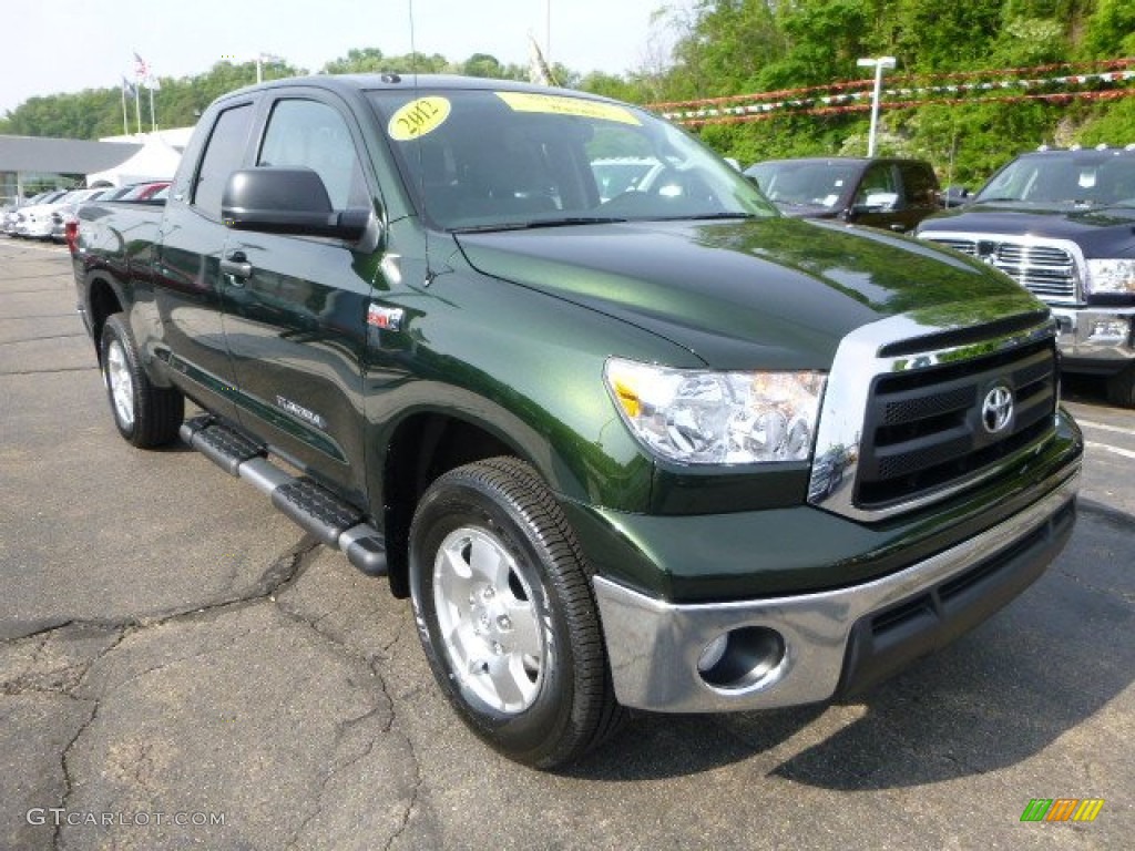 2012 Tundra Double Cab 4x4 - Spruce Green Mica / Graphite photo #7