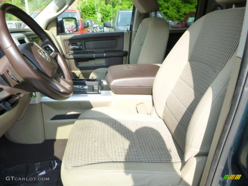 2011 Ram 1500 Big Horn Quad Cab 4x4 - Hunter Green Pearl / Light Pebble Beige/Bark Brown photo #10