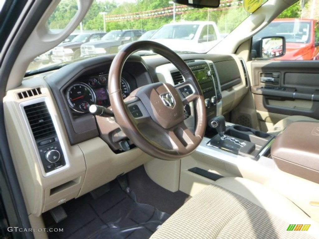 2011 Ram 1500 Big Horn Quad Cab 4x4 - Hunter Green Pearl / Light Pebble Beige/Bark Brown photo #16