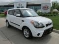 2013 Clear White Kia Soul +  photo #1