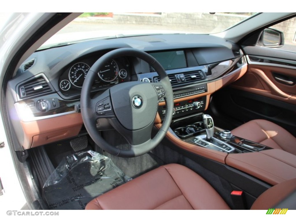 Cinnamon Brown Interior 2013 BMW 5 Series 528i xDrive Sedan Photo #81320696