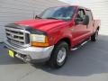 2001 Red Ford F250 Super Duty XLT Super Crew  photo #7