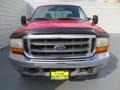2001 Red Ford F250 Super Duty XLT Super Crew  photo #8
