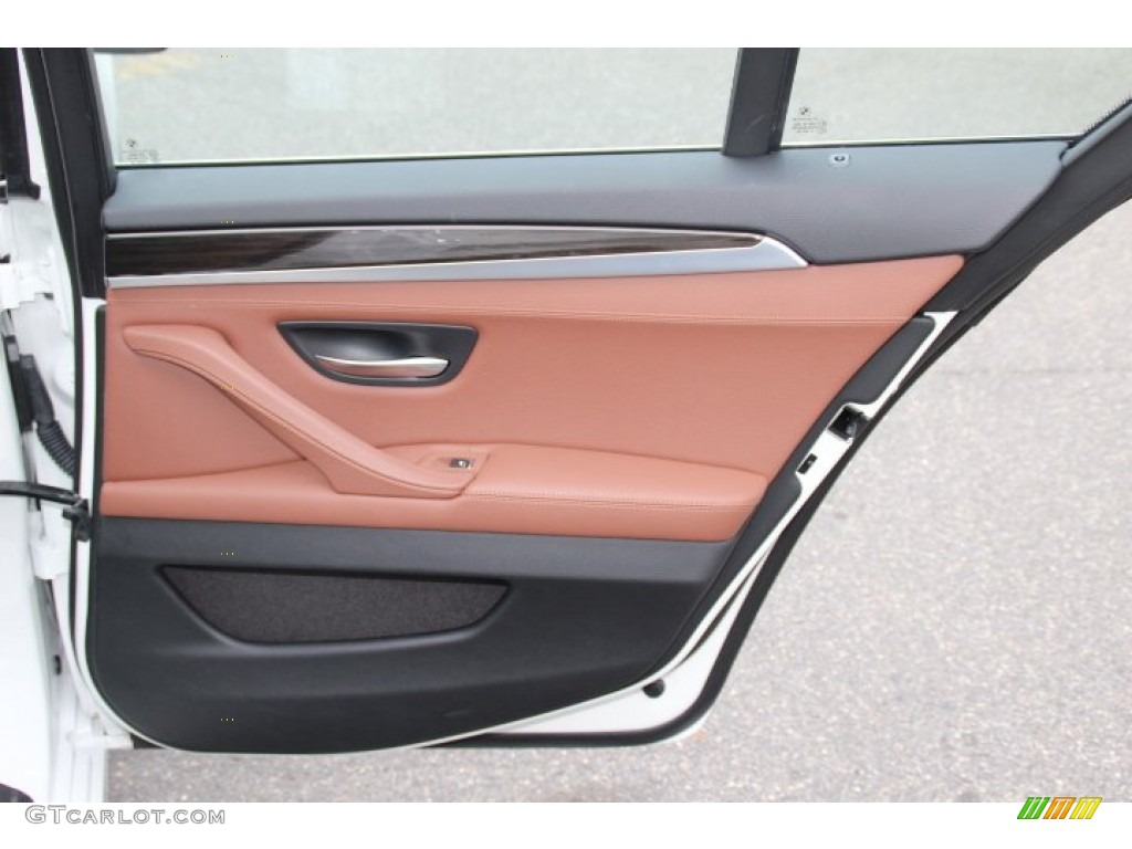 2013 BMW 5 Series 528i xDrive Sedan Cinnamon Brown Door Panel Photo #81320979