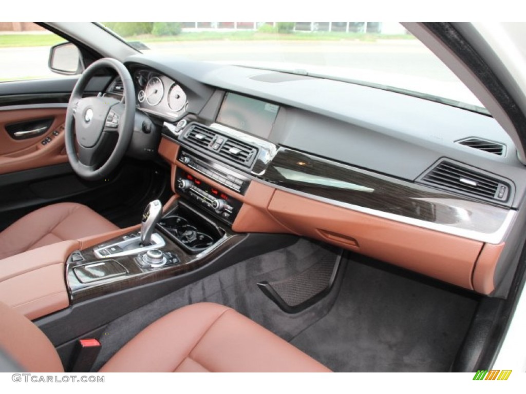 2013 BMW 5 Series 528i xDrive Sedan Cinnamon Brown Dashboard Photo #81321035