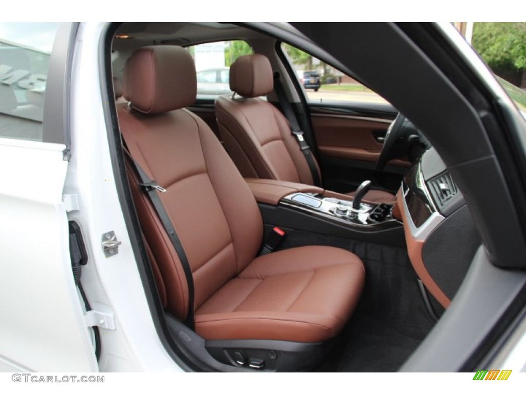 Cinnamon Brown Interior 2013 BMW 5 Series 528i xDrive Sedan Photo #81321078