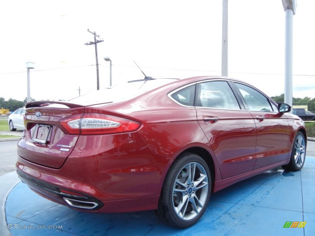 2013 Fusion Titanium - Ruby Red Metallic / Charcoal Black photo #3