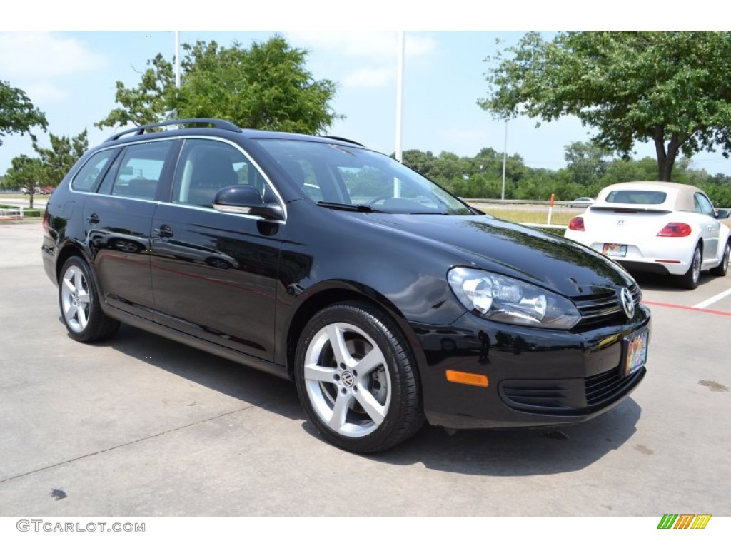 Black 2010 Volkswagen Jetta TDI SportWagen Exterior Photo #81324560