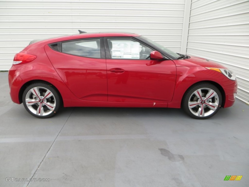Boston Red 2013 Hyundai Veloster Standard Veloster Model Exterior Photo #81324746