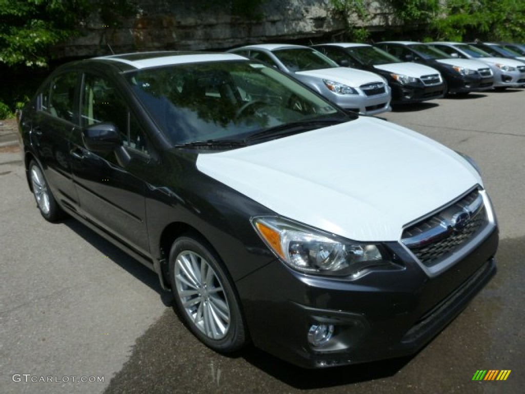 2013 Impreza 2.0i Limited 4 Door - Dark Gray Metallic / Black photo #6