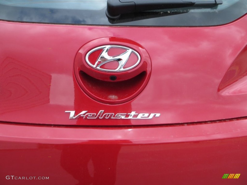 2013 Veloster  - Boston Red / Black photo #6