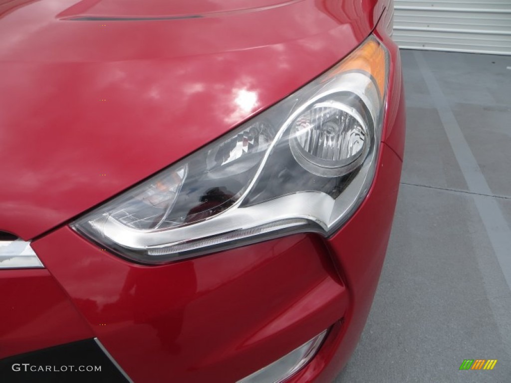 2013 Veloster  - Boston Red / Black photo #10
