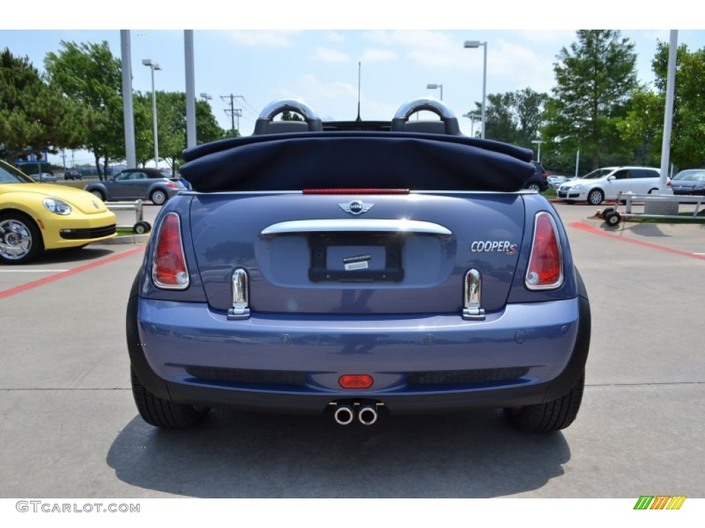 2007 Cooper S Convertible - Cool Blue Metallic / Carbon Black/Black photo #4