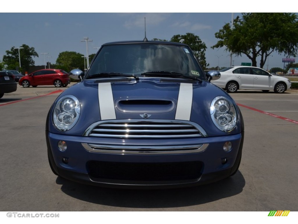 2007 Cooper S Convertible - Cool Blue Metallic / Carbon Black/Black photo #8
