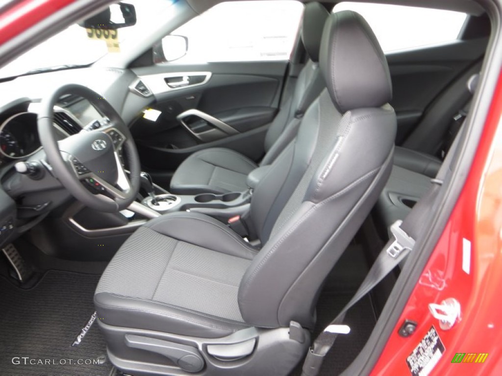 2013 Veloster  - Boston Red / Black photo #23
