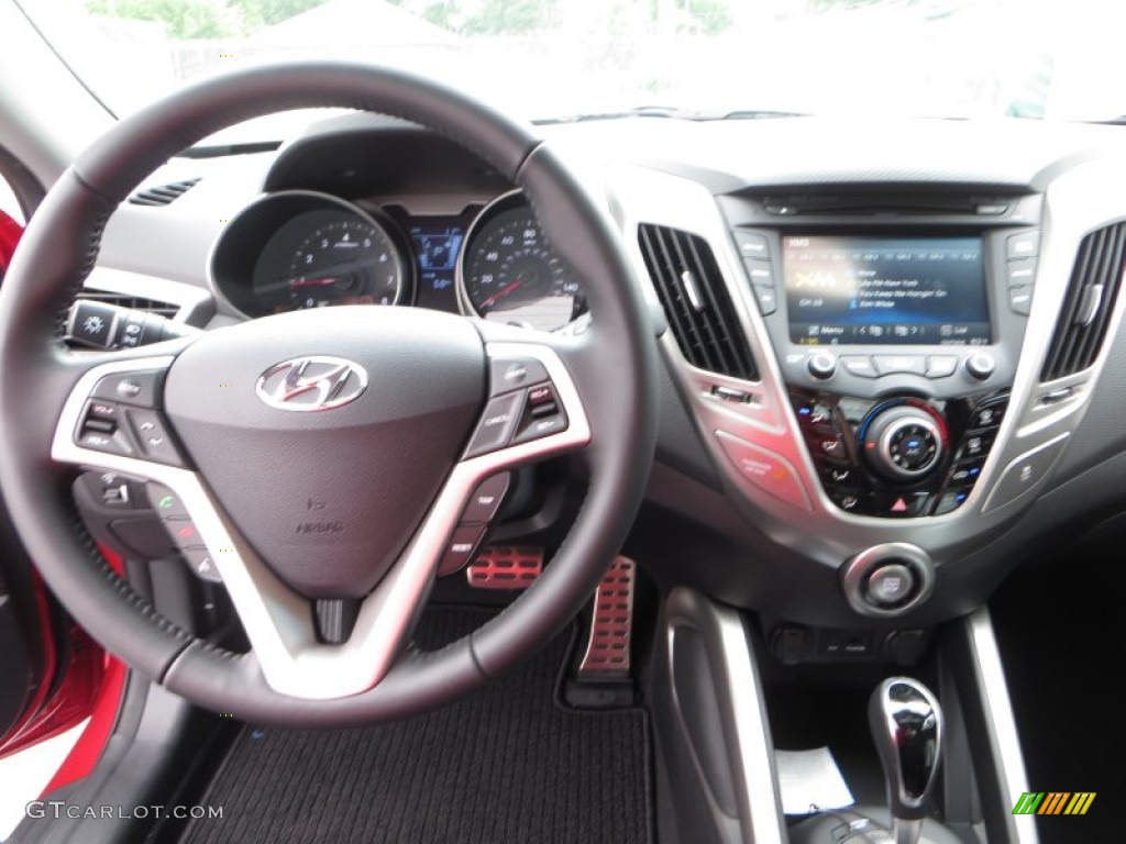 2013 Veloster  - Boston Red / Black photo #26
