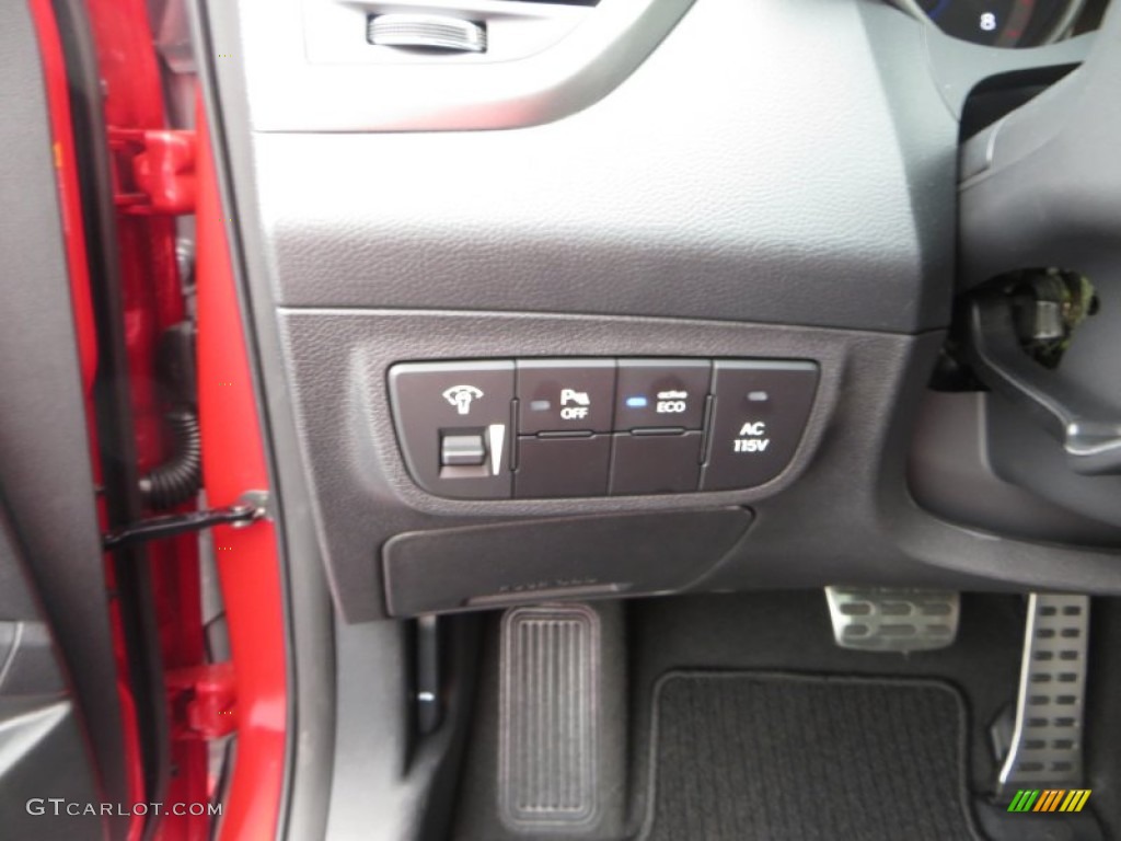 2013 Veloster  - Boston Red / Black photo #34