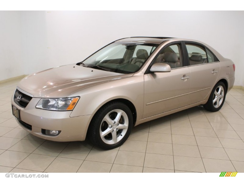 Golden Beige 2006 Hyundai Sonata GLS V6 Exterior Photo #81325928