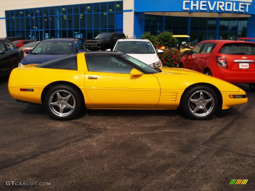 Competition Yellow Chevrolet Corvette