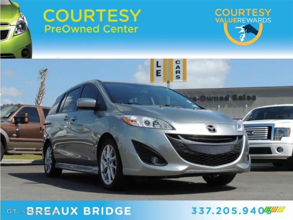 2012 MAZDA5 Grand Touring - Liquid Silver Metallic / Black photo #1