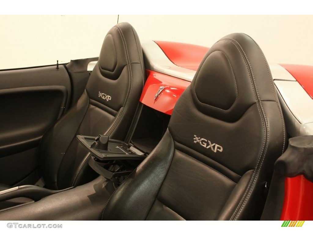Ebony Interior 2008 Pontiac Solstice GXP Roadster Photo #81328082