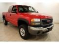 Fire Red 2007 GMC Sierra 2500HD Classic SLE Extended Cab 4x4