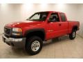 2007 Fire Red GMC Sierra 2500HD Classic SLE Extended Cab 4x4  photo #3
