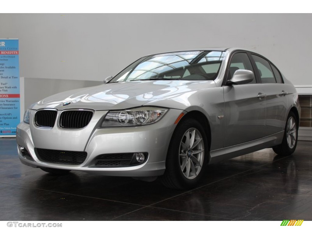 2010 3 Series 328i Sedan - Titanium Silver Metallic / Black photo #2