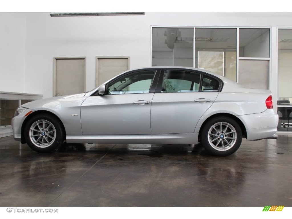 2010 3 Series 328i Sedan - Titanium Silver Metallic / Black photo #6