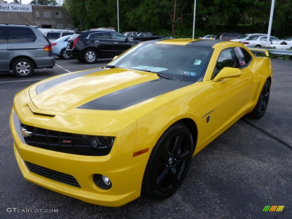 Rally Yellow 2012 Chevrolet Camaro SS Coupe Transformers Special Edition Exterior Photo #81331811