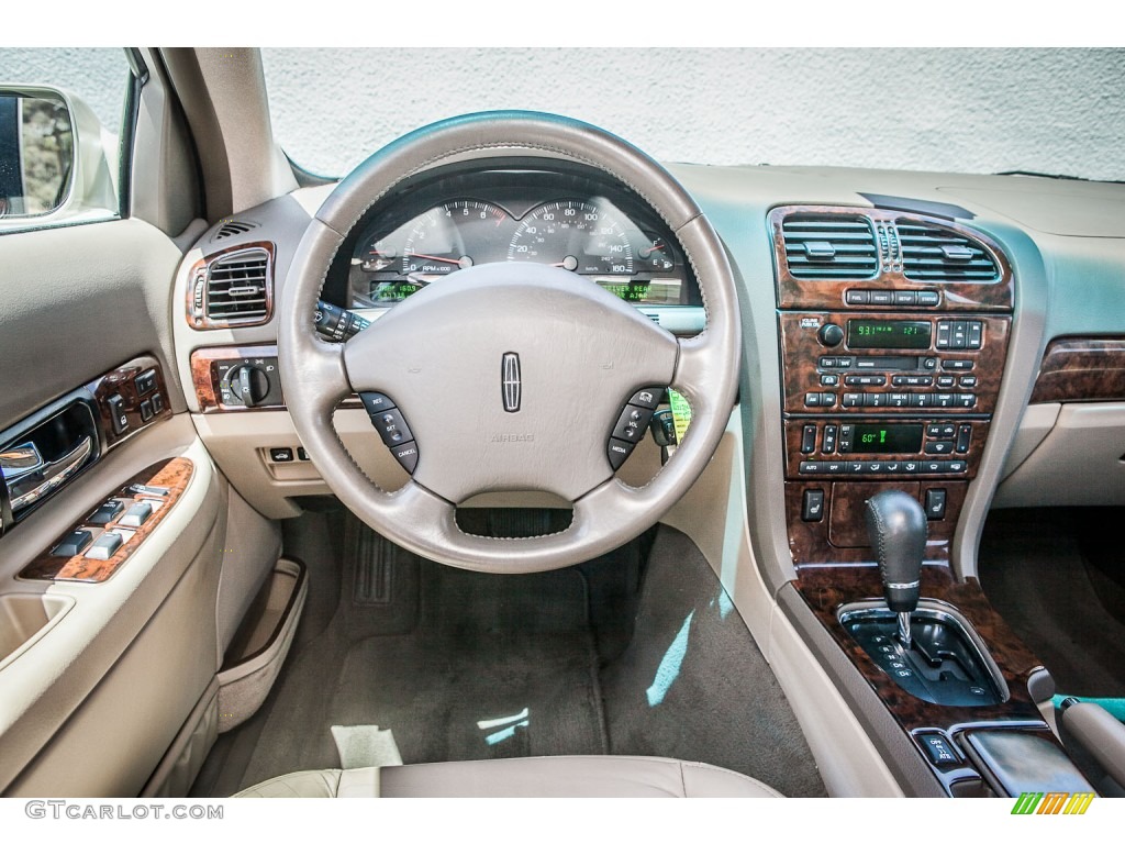 2000 Lincoln LS V8 Medium Parchment Dashboard Photo #81332181