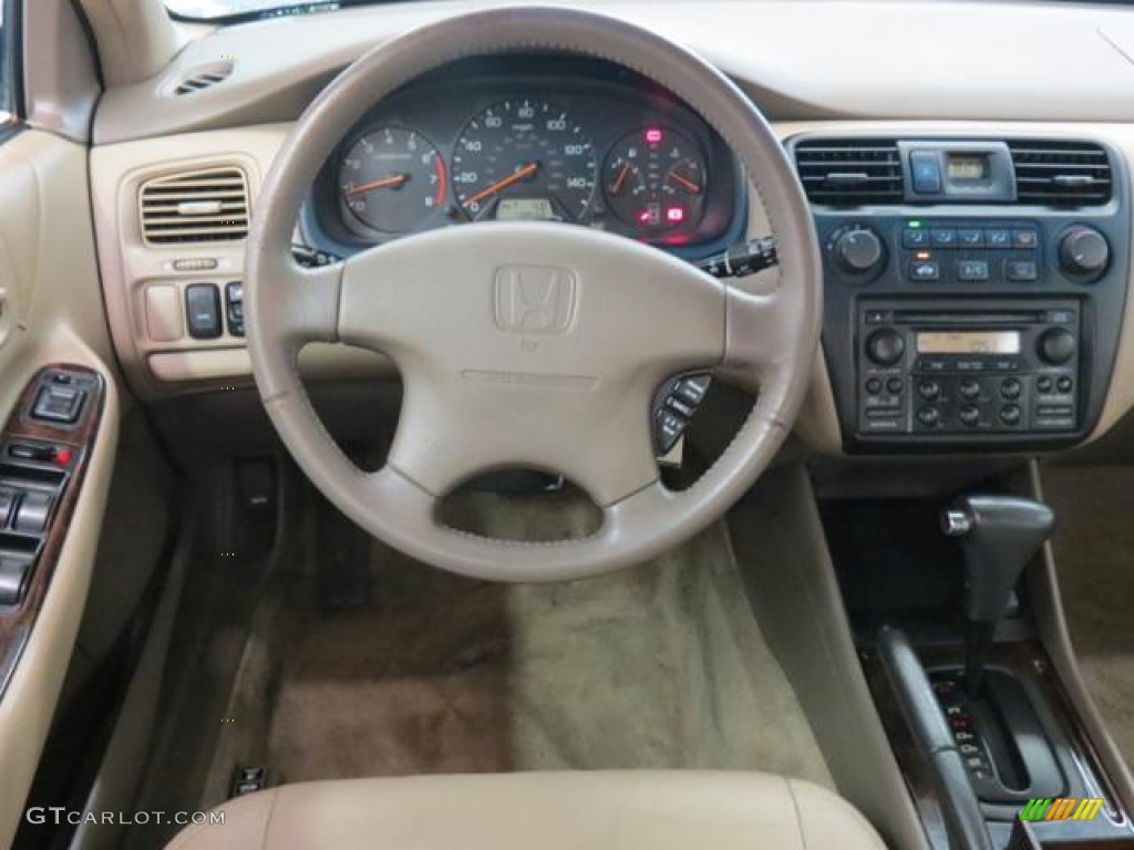2000 Honda Accord EX Sedan Ivory Steering Wheel Photo #81332777