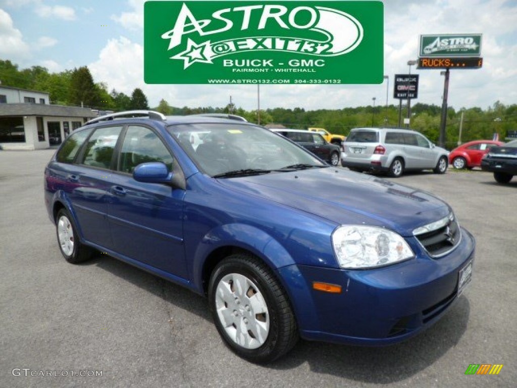 2006 Forenza Wagon - Cobalt Blue Metallic / Grey photo #1