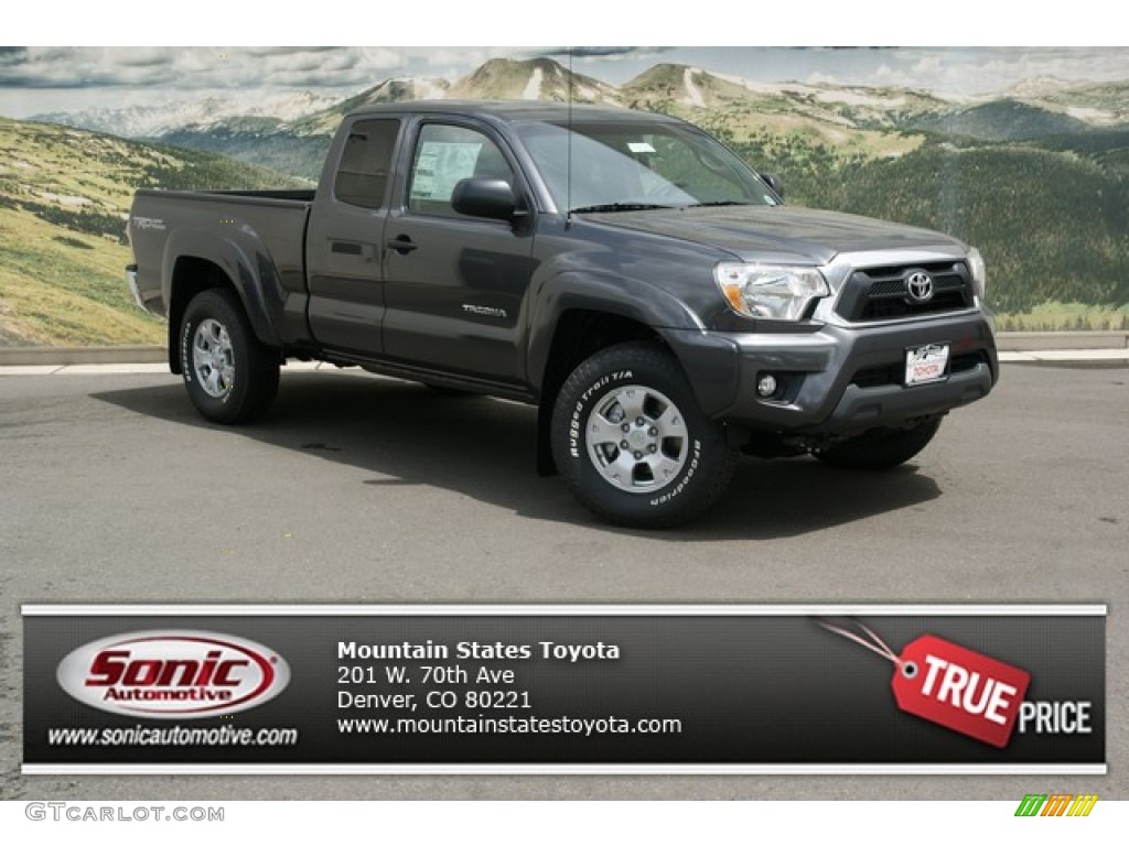 2013 Tacoma V6 TRD Access Cab 4x4 - Magnetic Gray Metallic / Graphite photo #1