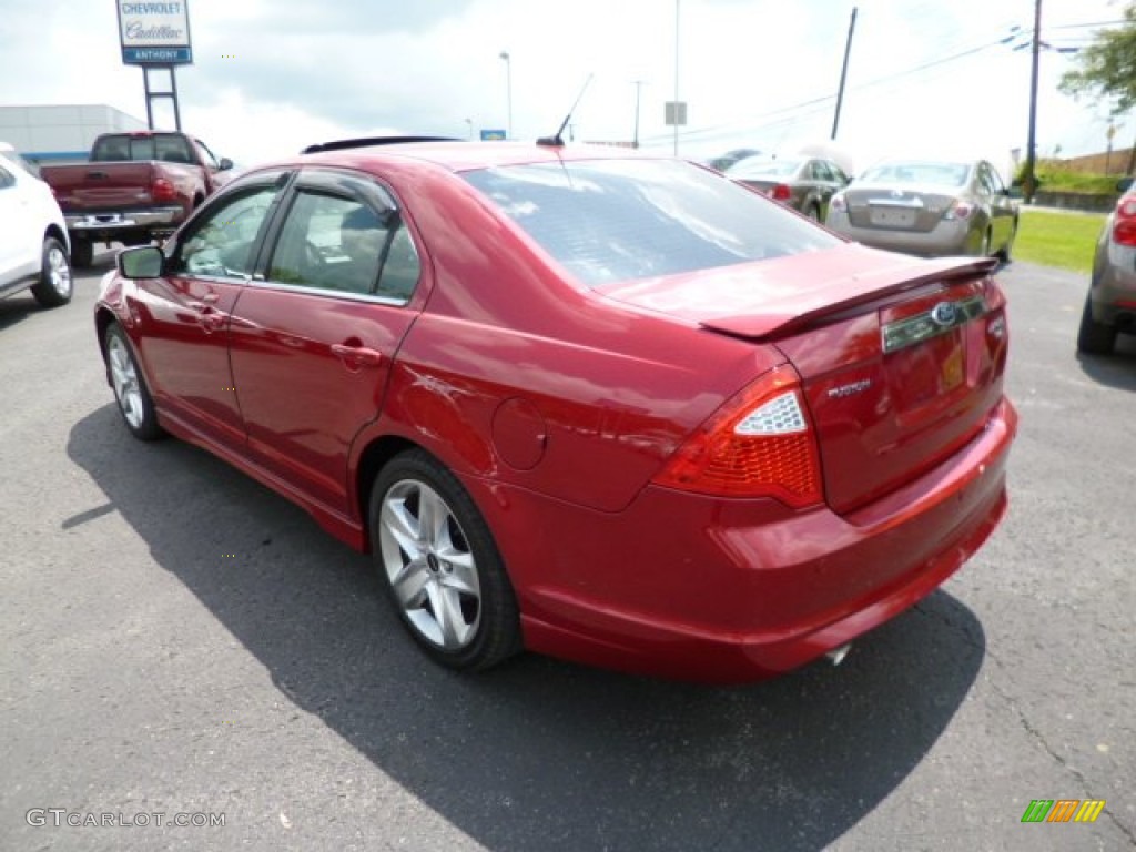2011 Fusion Sport AWD - Red Candy Metallic / Charcoal Black photo #5