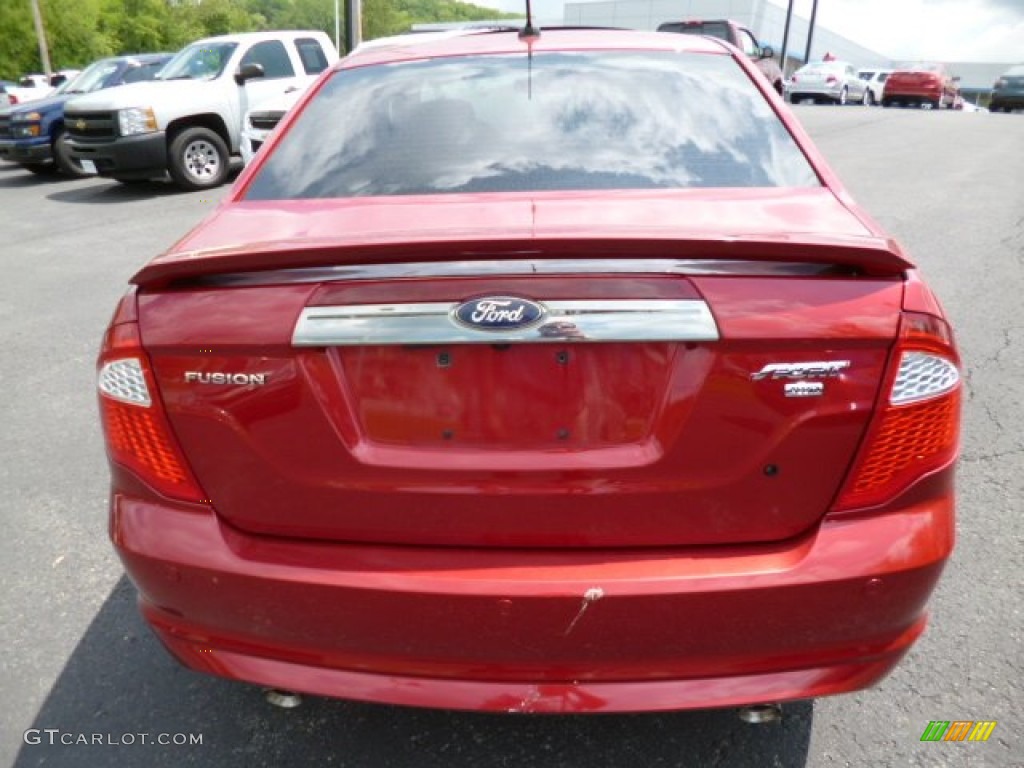 2011 Fusion Sport AWD - Red Candy Metallic / Charcoal Black photo #6
