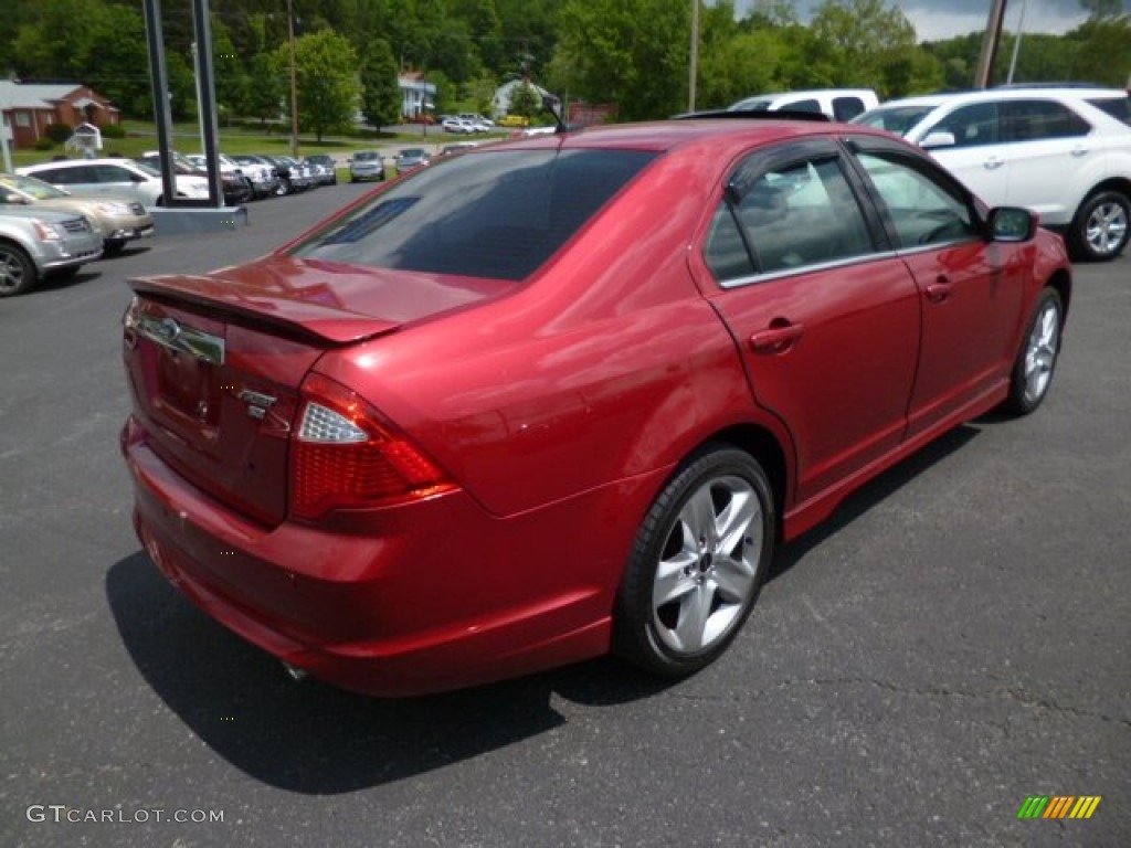 2011 Fusion Sport AWD - Red Candy Metallic / Charcoal Black photo #7