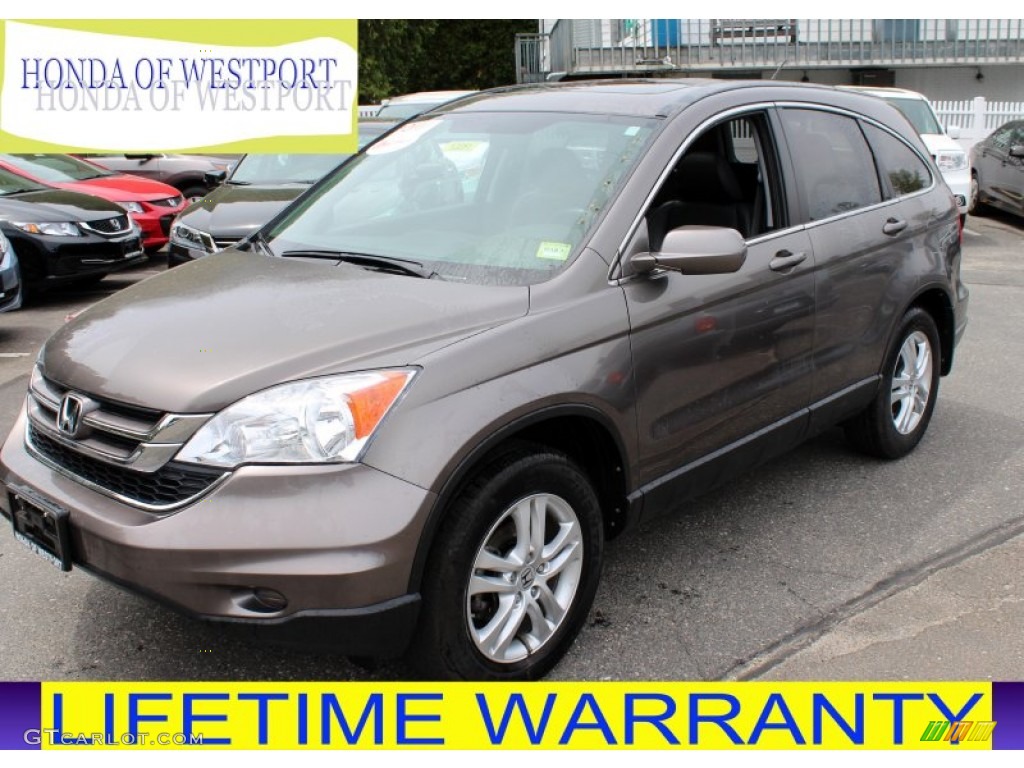 2010 CR-V EX-L AWD - Urban Titanium Metallic / Black photo #1